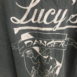 Vintage 80s Lucy’s NYC “Danger Ranger” Black Graphic T-Shirt XL